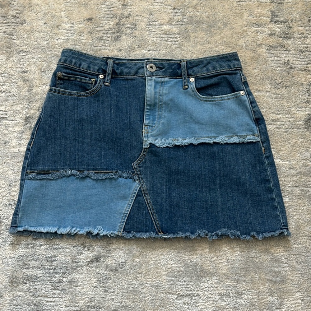 American Rag Cie Denim Patchwork Skirt